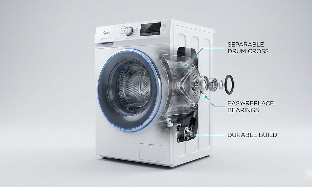 blog: Midea Washing Machines with Separable Cross & Bearings – Built for Long-Lasting Performance