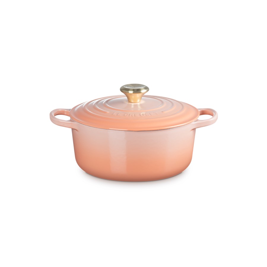Le Creuset Round Casserole Peche 24 cm Image
