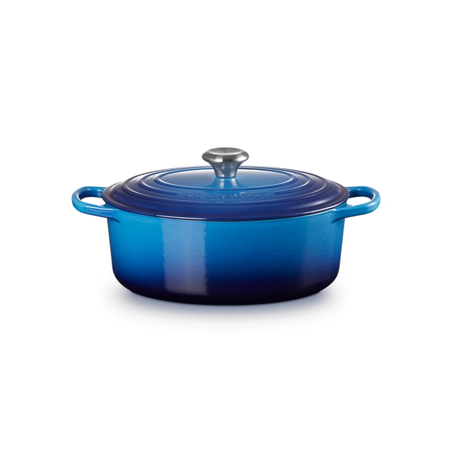 Le Creuset Oval Casserole Az. Blue 29 cm Image
