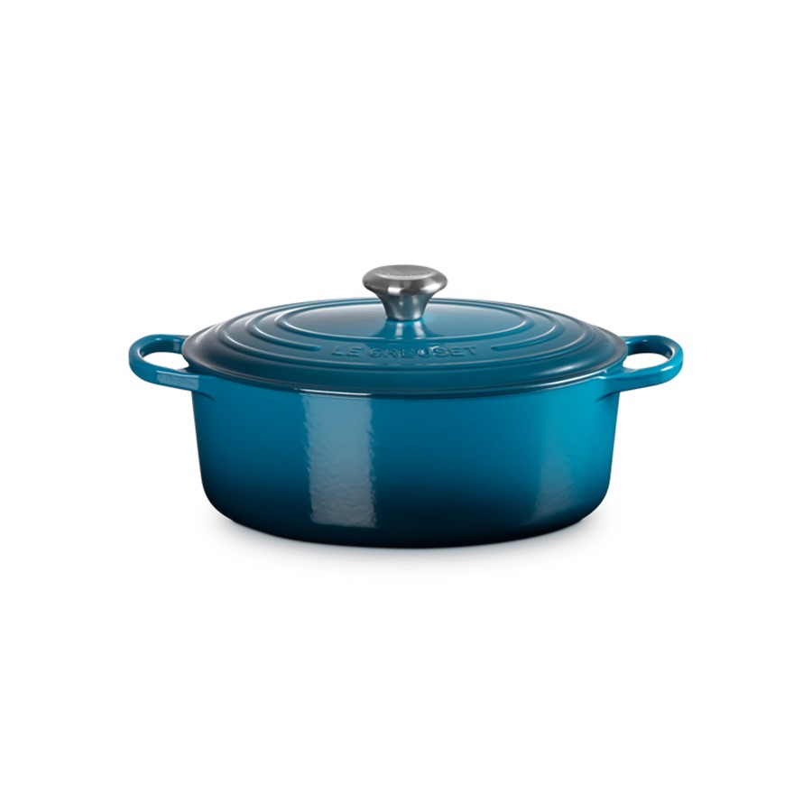 Le Creuset Oval Casserole Deep Teal 29cm Image
