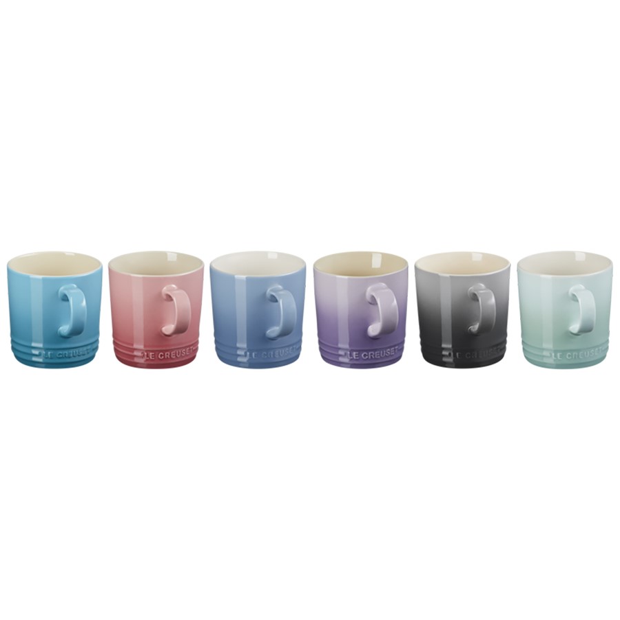 Le Creuset London 6 Coffee Mugs 350 ml Image