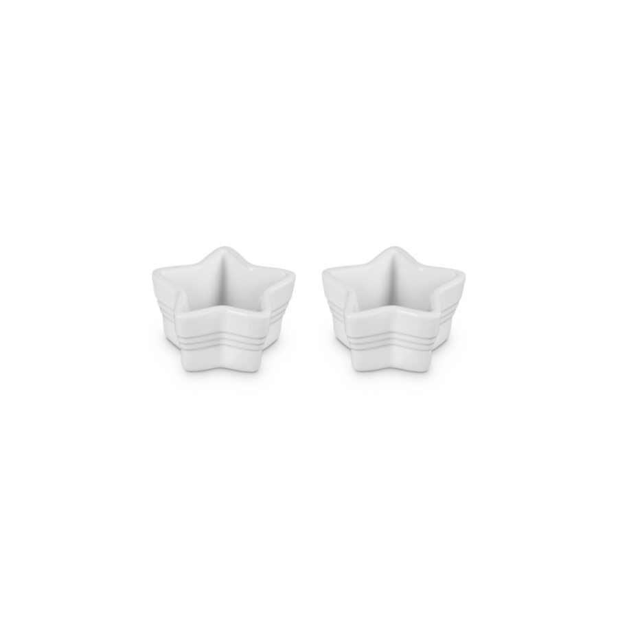 Le Creuset Set of 2 Star Ramekins White Image