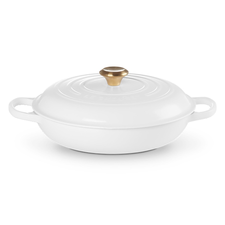 Le Creuset Shallow Casserole Wht 30 cm Image