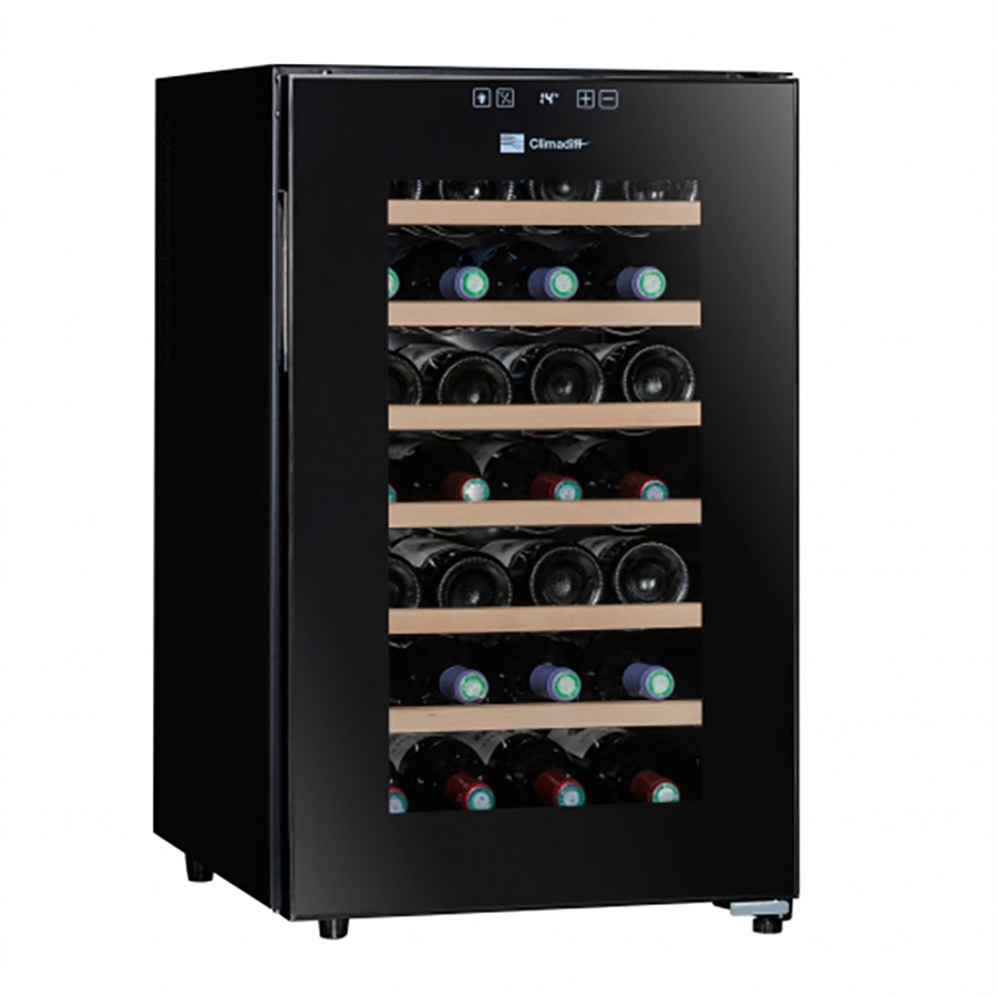 Climadiff Wine Cooler 28 Bottles Black Image