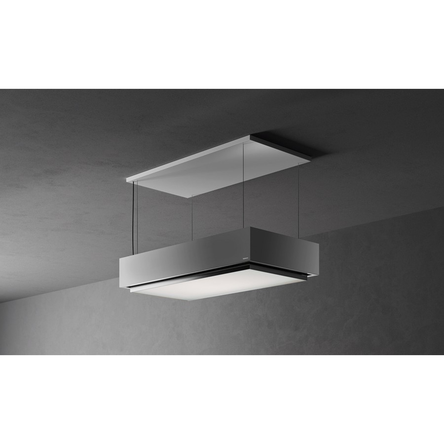 Falmec Island Levante Hood White Glass Image