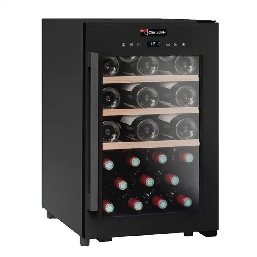 Climadiff Wine Cooler Black 31 Bottles Image