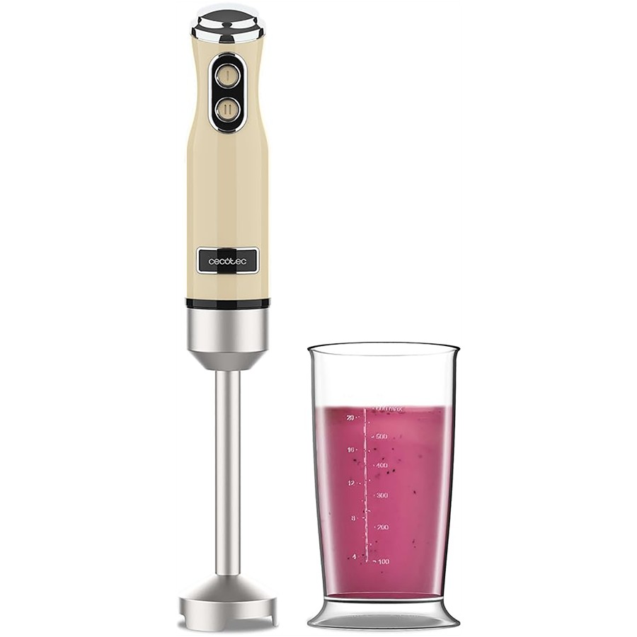 Cecotec Hand Blender Retro Yellow 1200 w Image