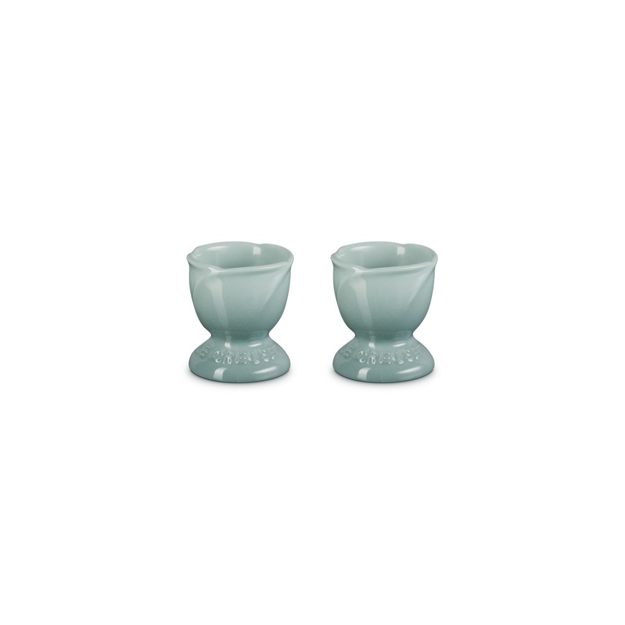 Le Creuset  2 Tulip Egg Cups Sea Salt Image
