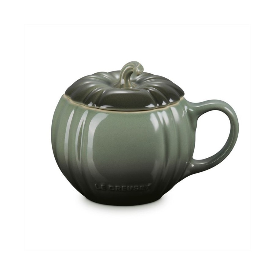 Le Creuset Pumpkin Mug w/Lid Thyme 400ml Image