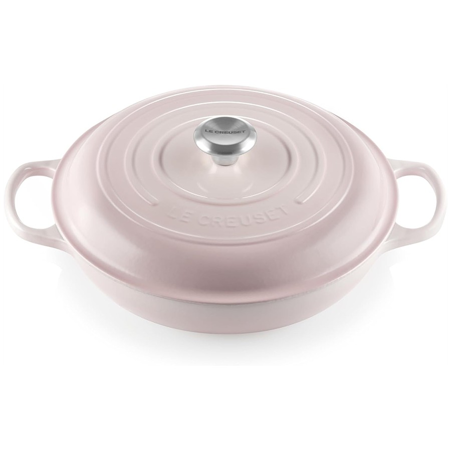 Le Creuset Low Casserole Shell Pink 30cm Image
