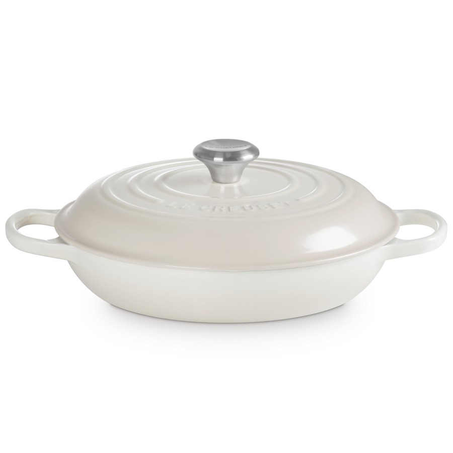 Le Creuset Low Casserole Meringue 28 cm Image